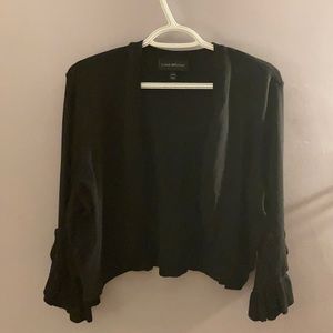 Lane Bryant black shrug sweater 3-4 sleeves, 18/20
